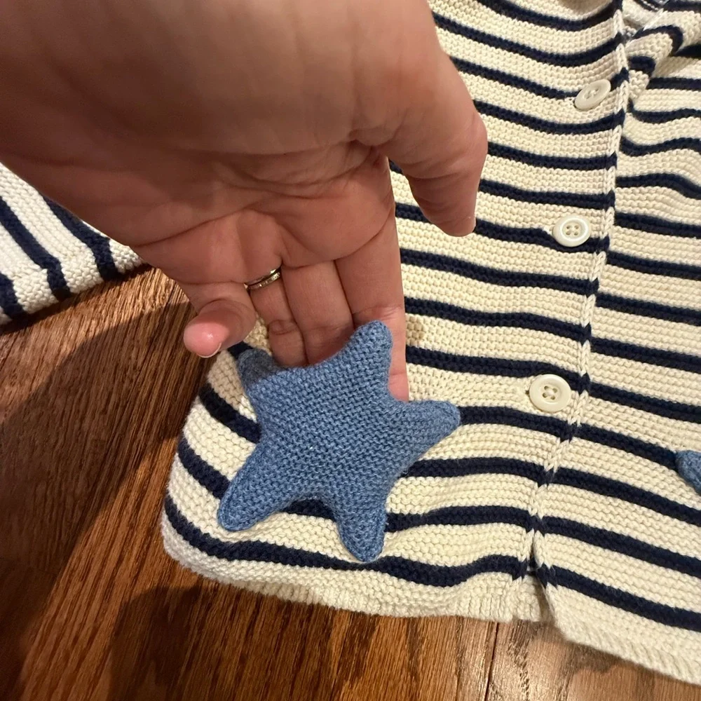 Gap Hooded Cardigan Sweater 6-12 Months